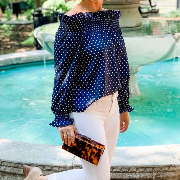 Tuckernuck Tops - NWT Tuckernuck Marguerite Off the Shoulder Blouse Size Small